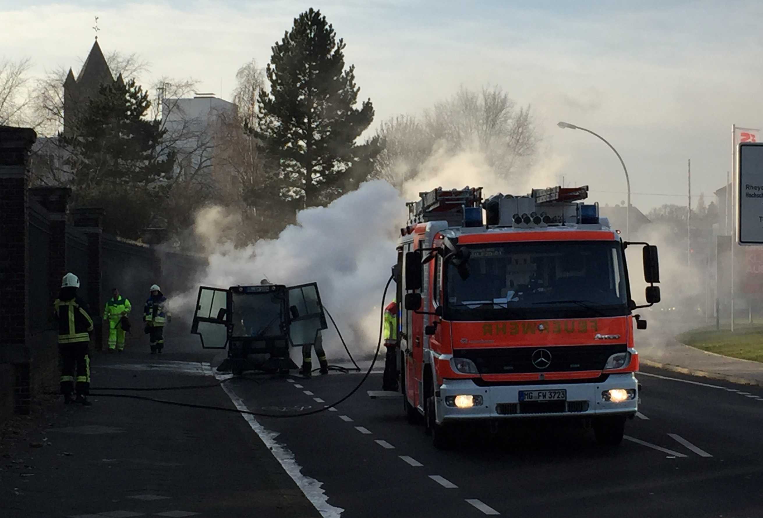 Mönchengladbach Kehrmaschinenbrand