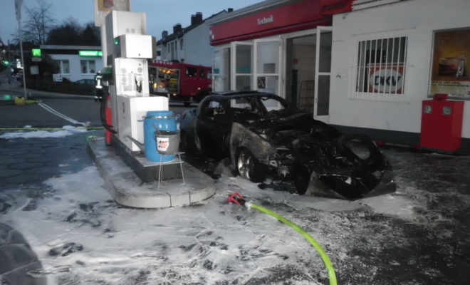 Brand auf Tankstelle in Wetter (Ruhr)