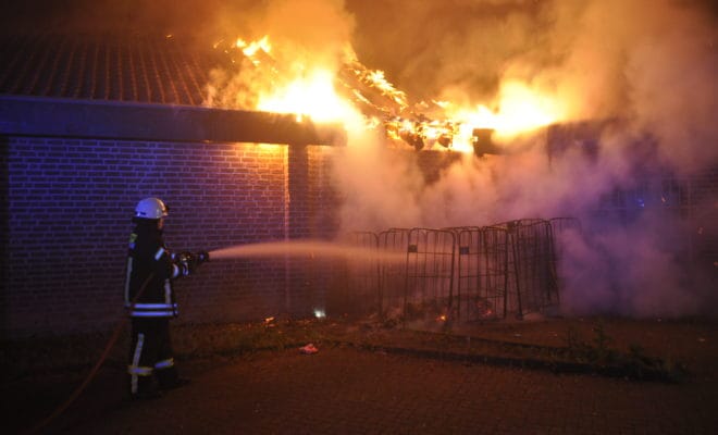Dachstuhlbrand Drogeriemarkt