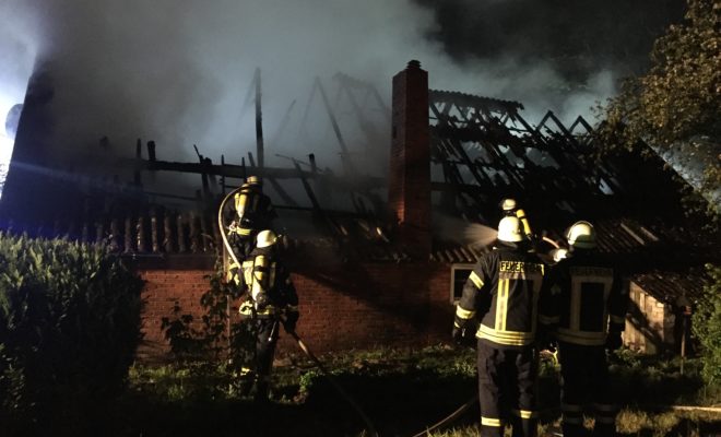 Dachstuhlbrand in Detern