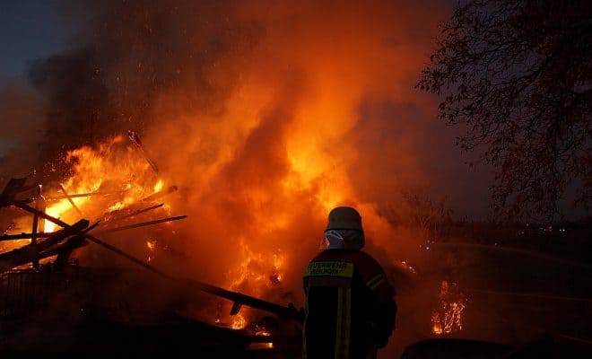 Großbrand am Bodensee